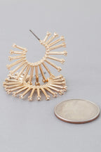 Rising Bejeweled Sun Hoop Earrings | Mixtshop LLC