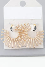 Rising Bejeweled Sun Hoop Earrings | Mixtshop LLC