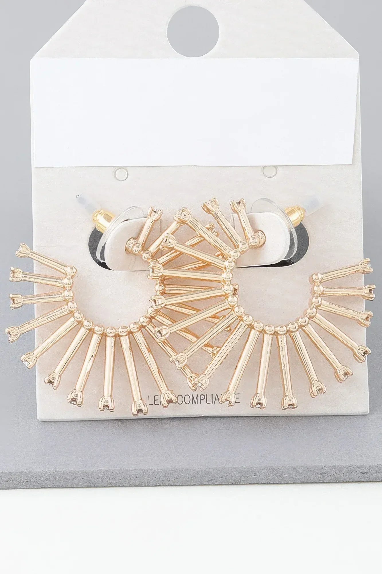 Rising Bejeweled Sun Hoop Earrings | Mixtshop LLC