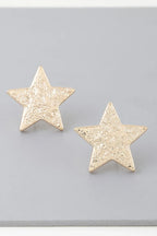I'm A Star Hammered Earrings | Mixtshop LLC
