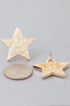 I'm A Star Hammered Earrings | Mixtshop LLC