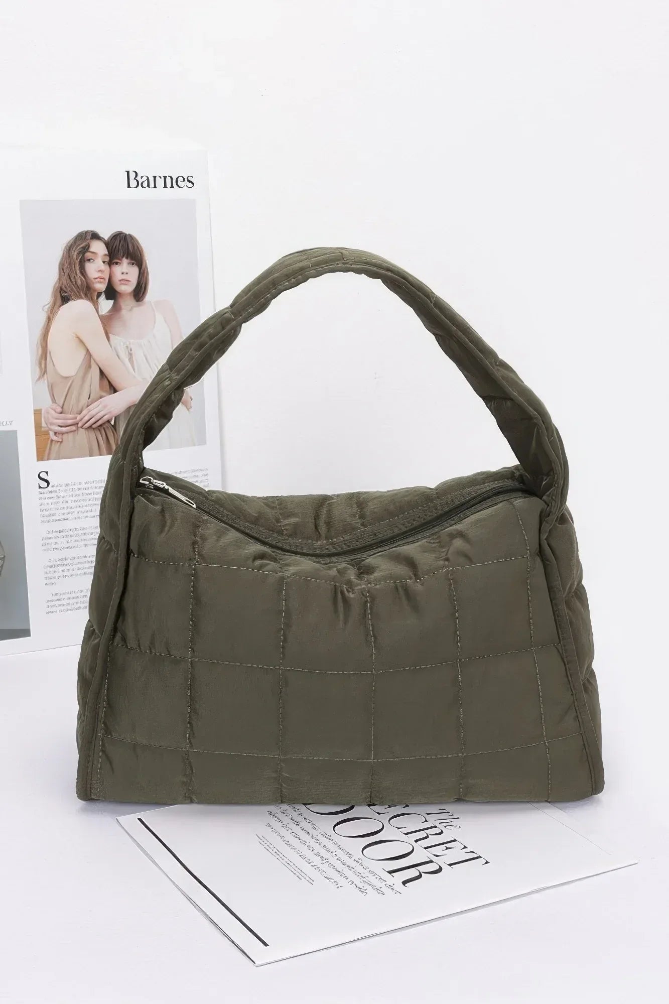 Quilted Nylon Shoulder Bag | Mixtshop LLC Main image