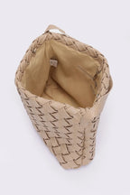 Faux Leather Braided Embossed Hobo Bag | Mixtshop LLC
