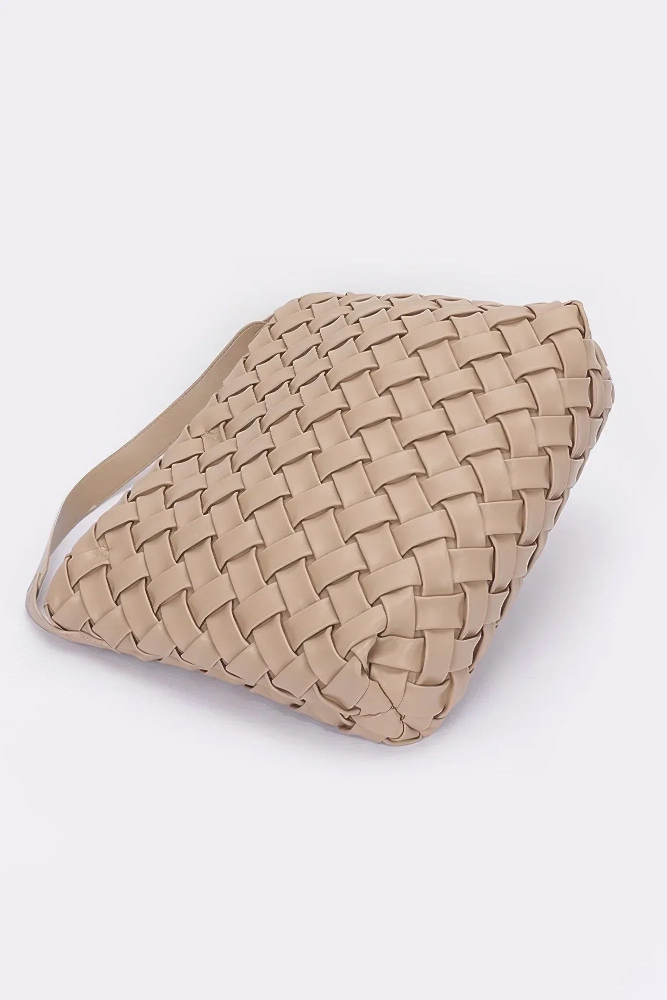 Faux Leather Braided Embossed Hobo Bag | Mixtshop LLC
