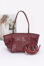 Faux Leather Braided Tote Bag | Mixtshop LLC