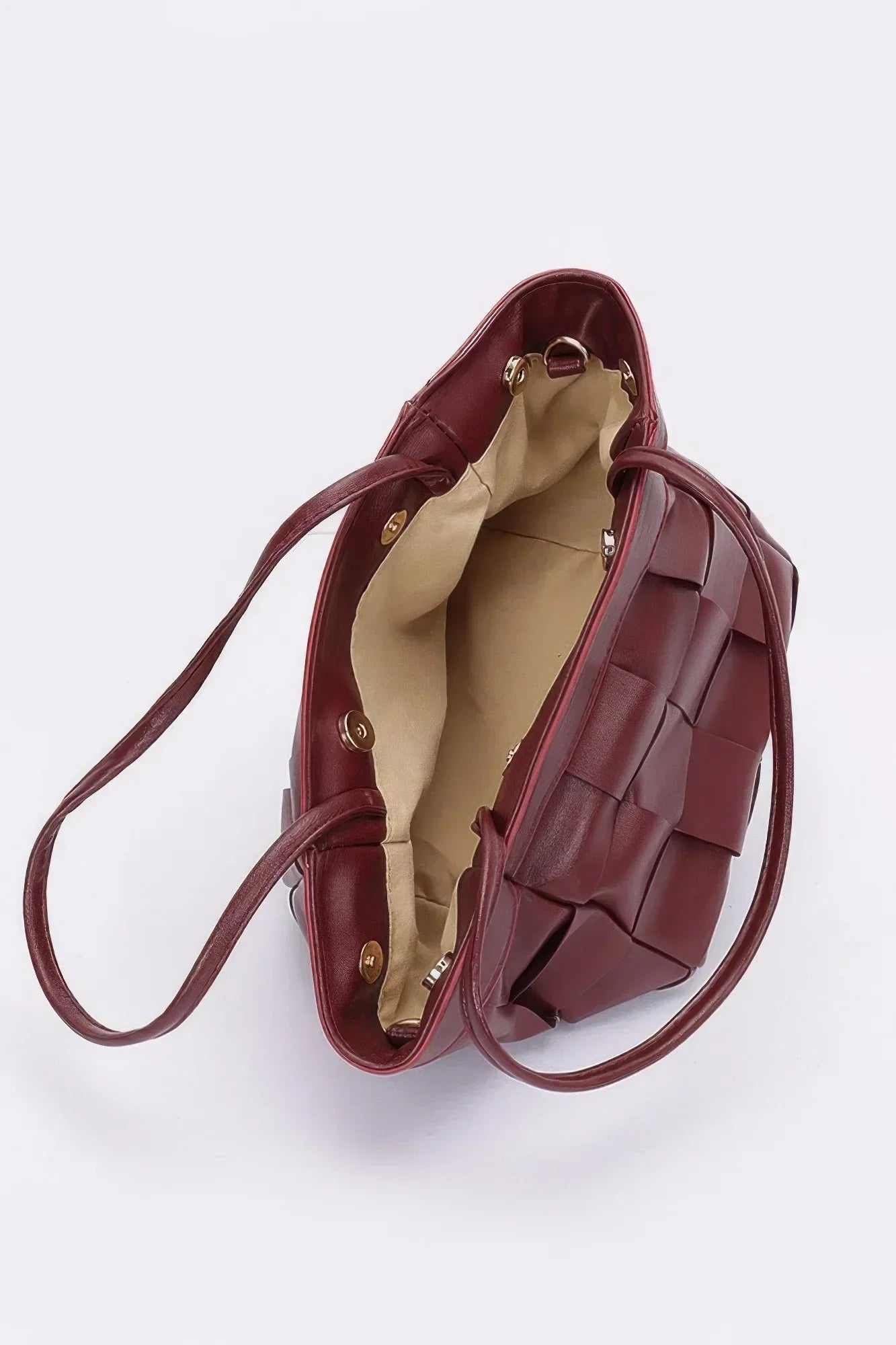 Faux Leather Braided Tote Bag | Mixtshop LLC