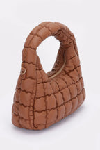 Quilted Faux Leather Padded Hobo Bag | Mixtshop LLC