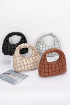 Quilted Faux Leather Padded Hobo Bag | Mixtshop LLC