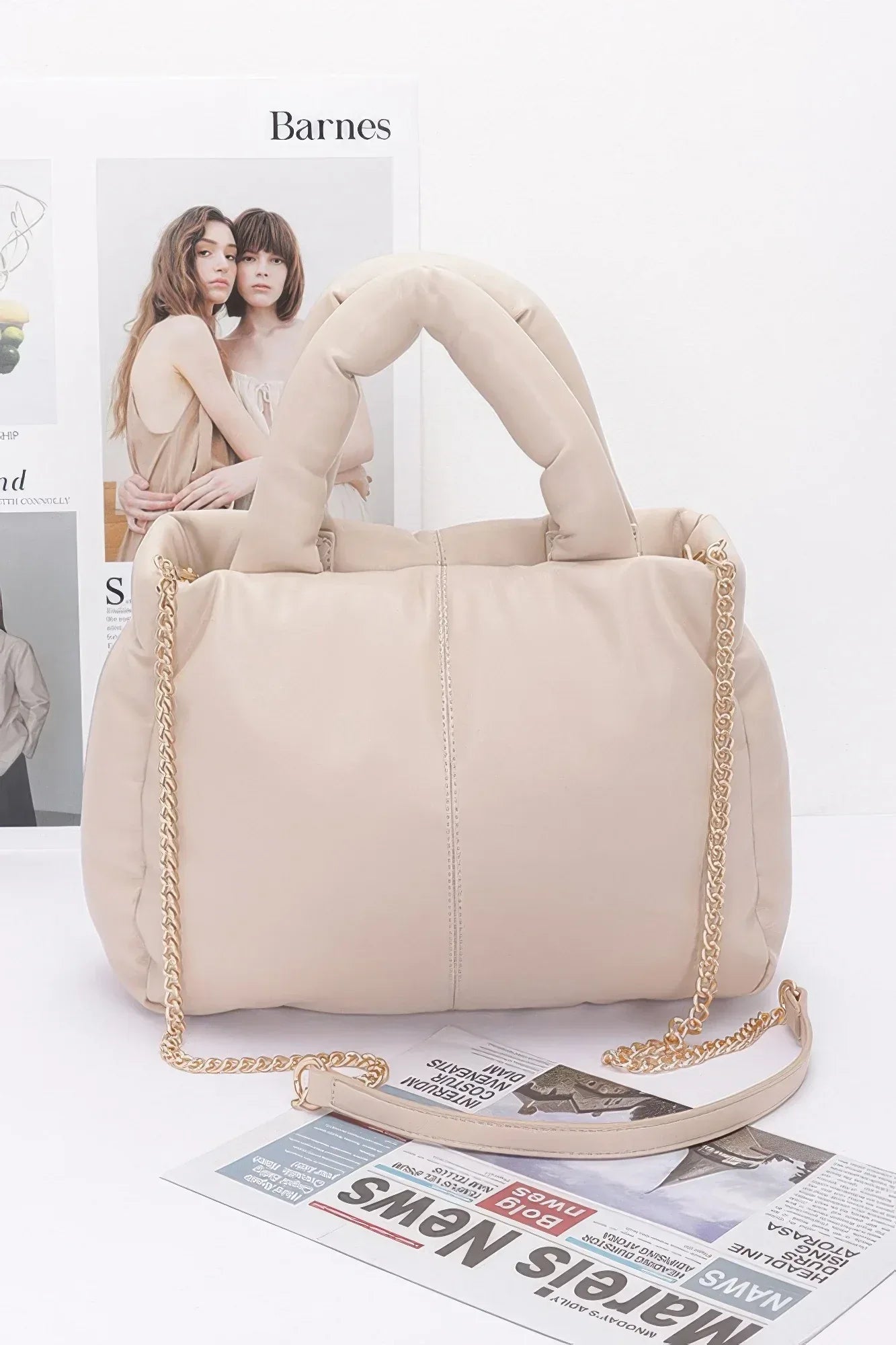 Faux Leather Padded Tote Bag | Mixtshop LLC