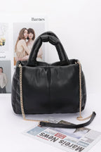 Faux Leather Padded Tote Bag | Mixtshop LLC