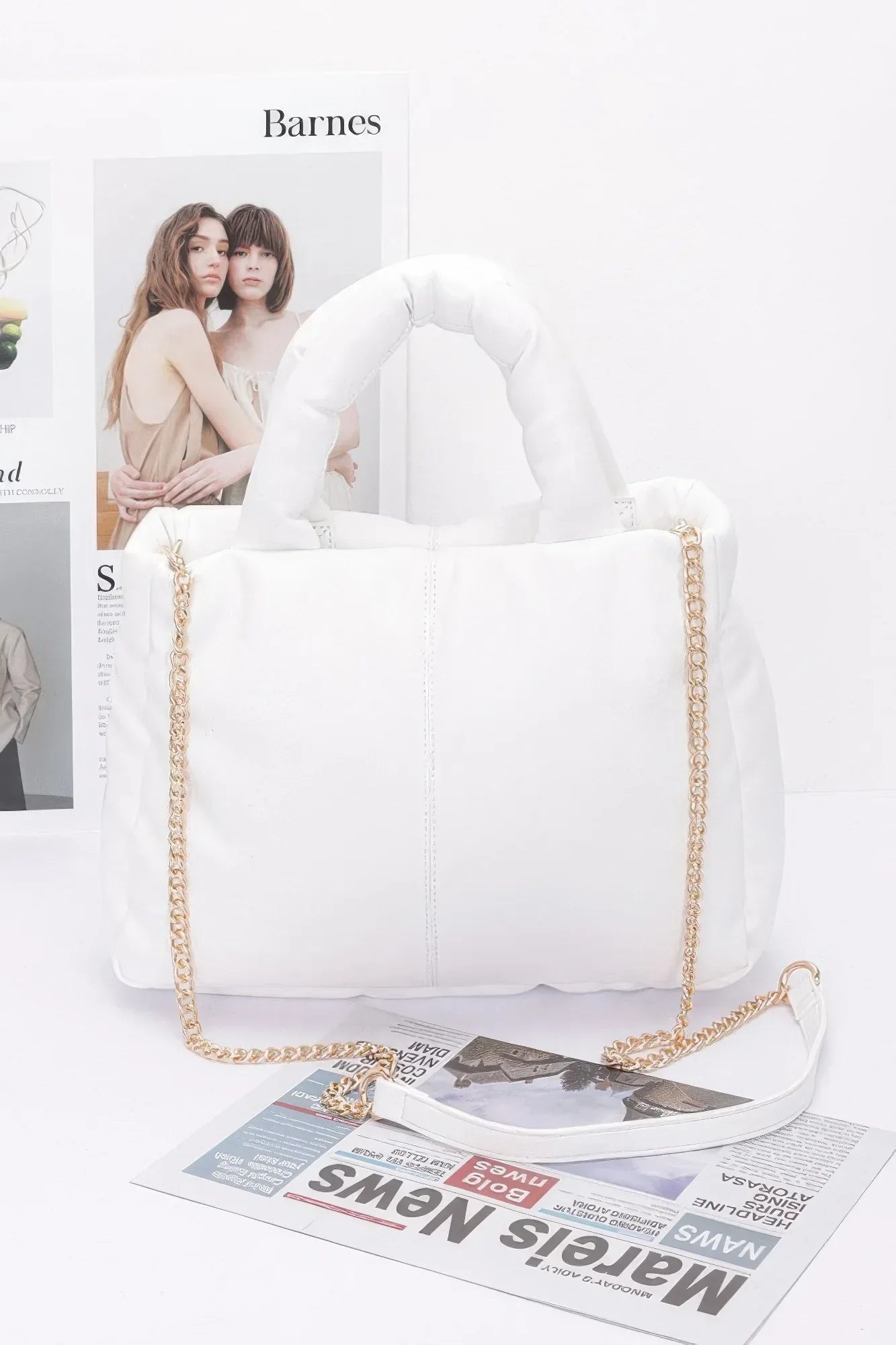 Faux Leather Padded Tote Bag | Mixtshop LLC