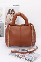 Faux Leather Padded Tote Bag | Mixtshop LLC