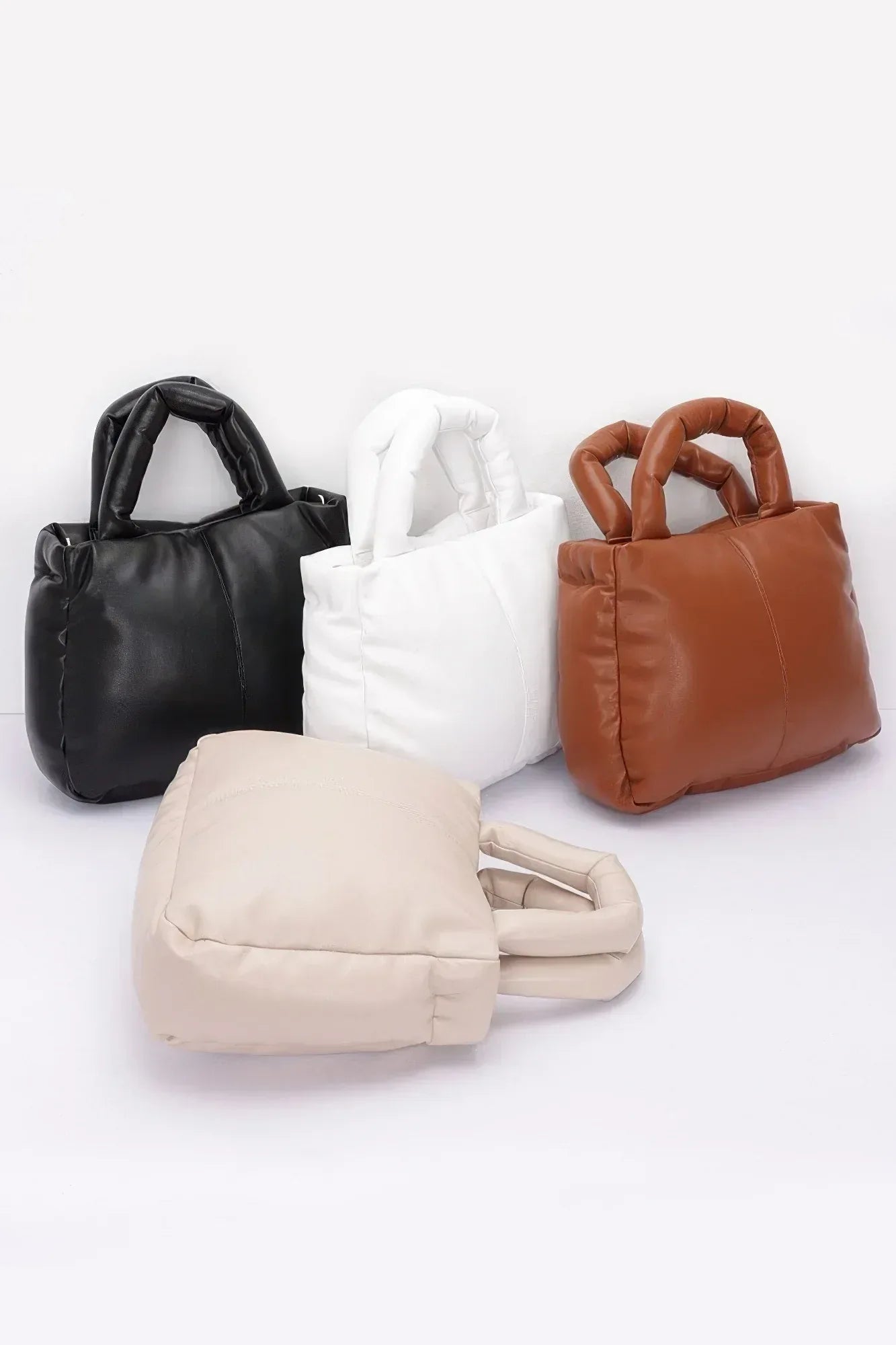 Faux Leather Padded Tote Bag | Mixtshop LLC