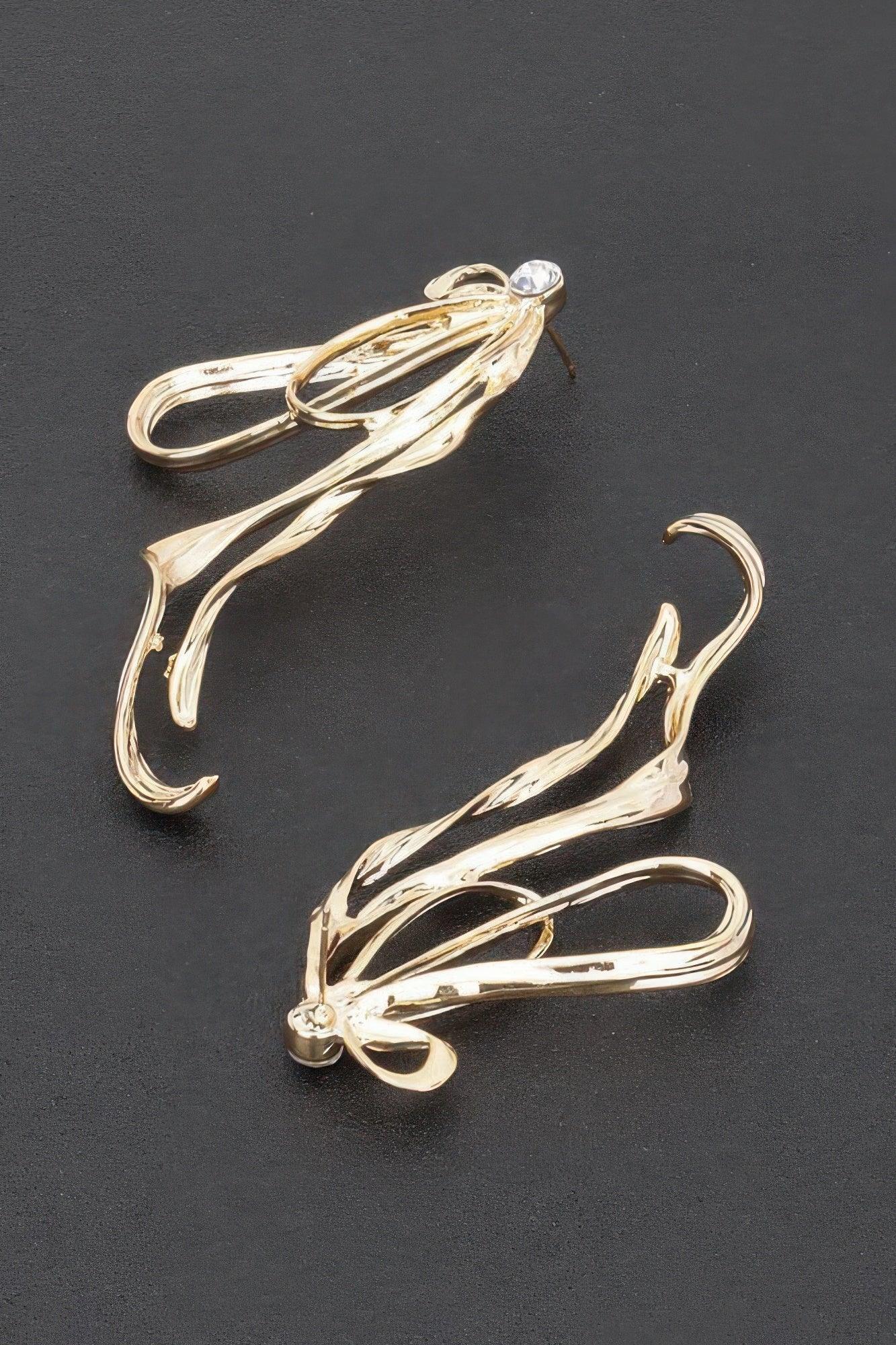 Gold Plated Metal Earring Secondary image