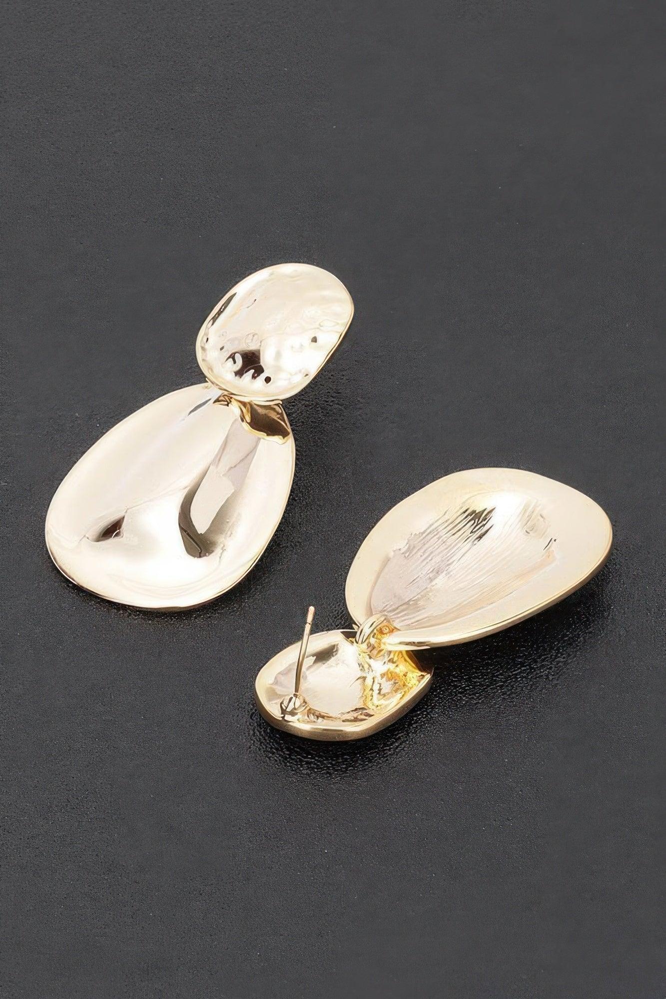 Gold Plated Metal Earring Secondary image