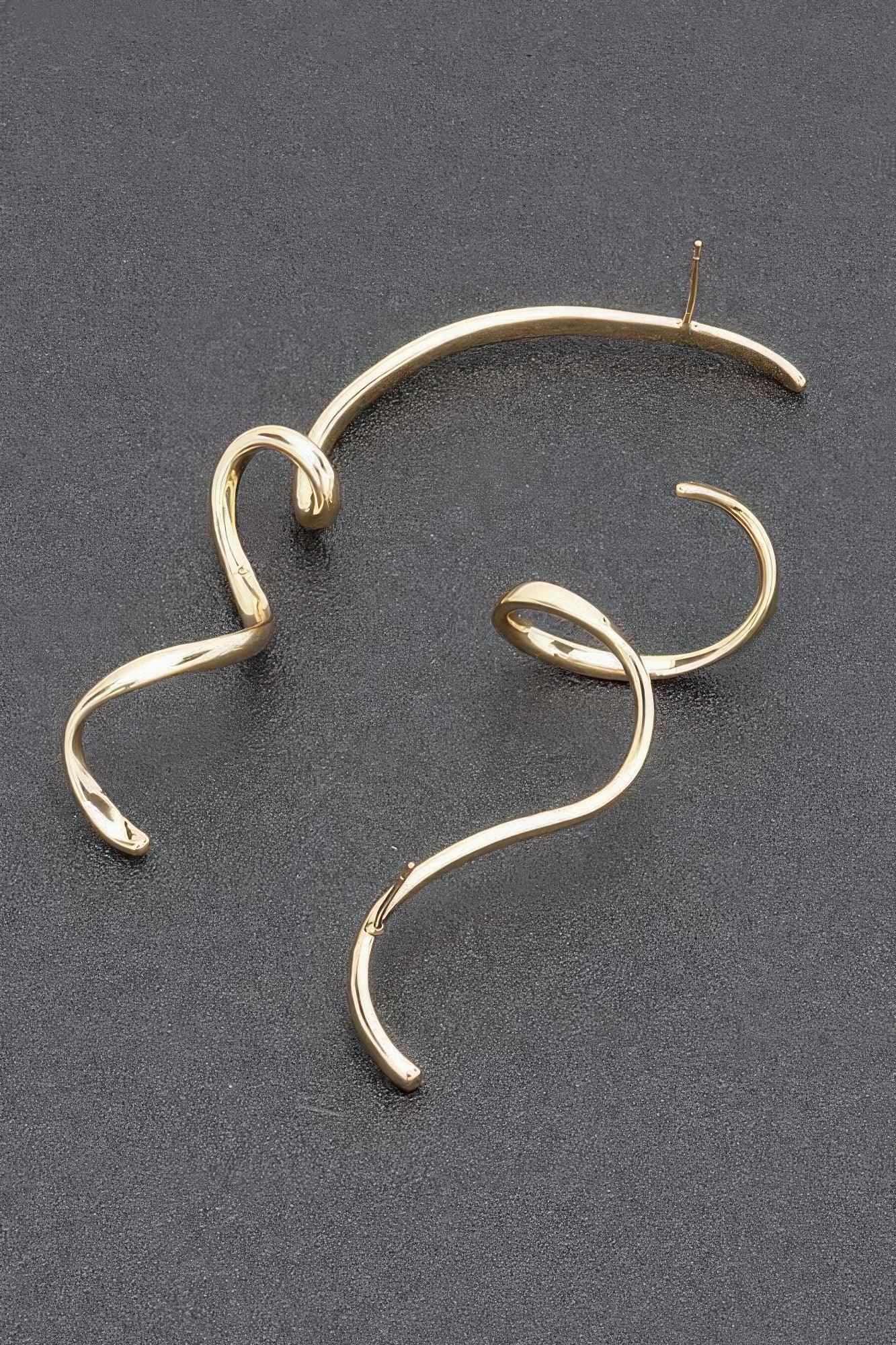 Gold Plated Metal Earring | Mixtshop LLC