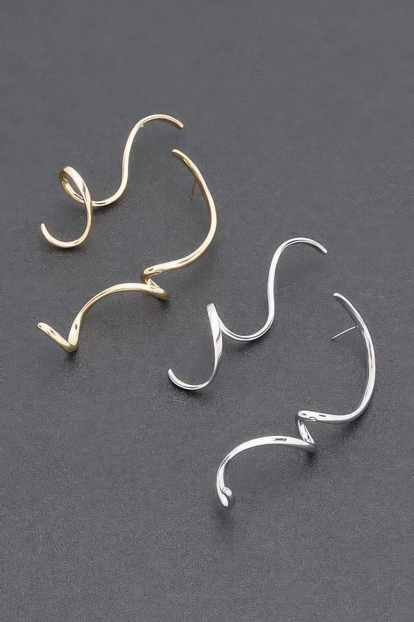 Gold Plated Metal Earring | Mixtshop LLC