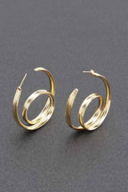 Gold Plated Metal Earring | Mixtshop LLC