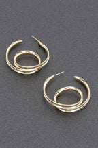 Gold Plated Metal Earring | Mixtshop LLC