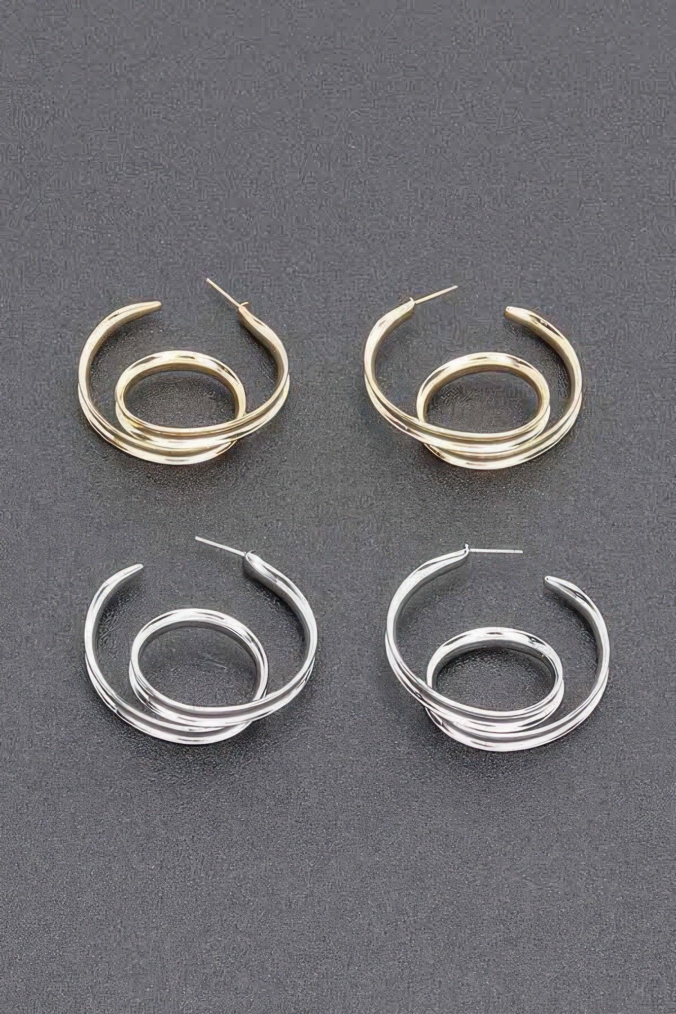 Gold Plated Metal Earring | Mixtshop LLC