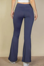High Waist Side Pocket Flare Leggings | Mixtshop LLC