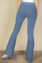High Waist Side Pocket Flare Leggings | Mixtshop LLC