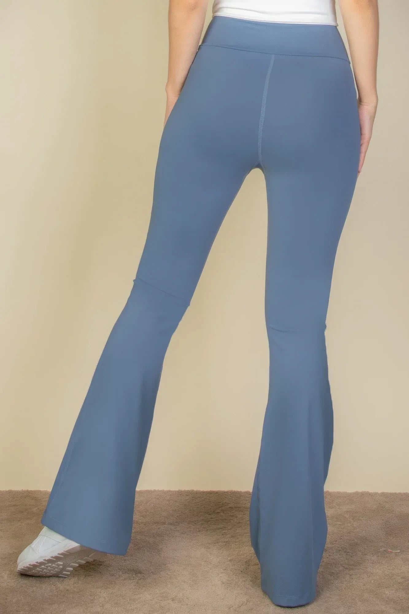 High Waist Side Pocket Flare Leggings | Mixtshop LLC