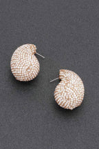 Rhinestone Faux Pearl Metal Earring | Mixtshop LLC