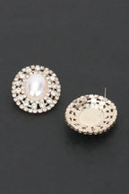 Faux Pearl Rhinestone Earring | Mixtshop LLC