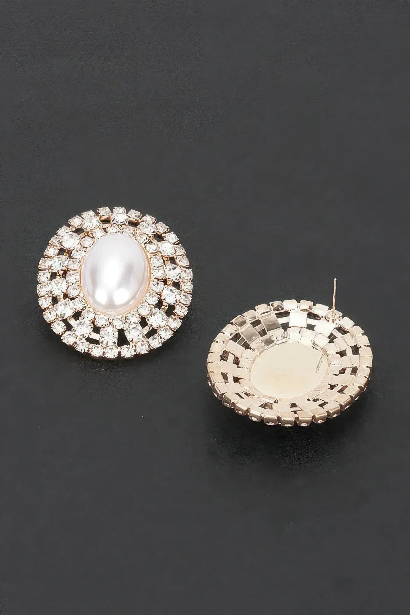 Faux Pearl Rhinestone Earring | Mixtshop LLC