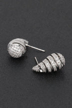 Rhinestone Metal Tear Drop Earring | Mixtshop LLC