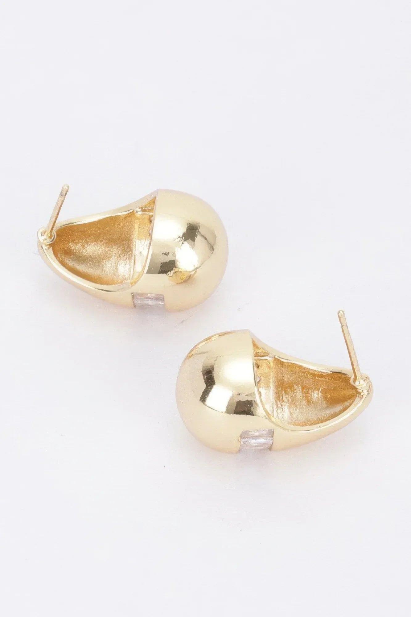 Metal Stone Tear Drop Earring | Mixtshop LLC