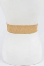 Leaf Metal Buckle Stretch Straw Belt | Mixtshop LLC