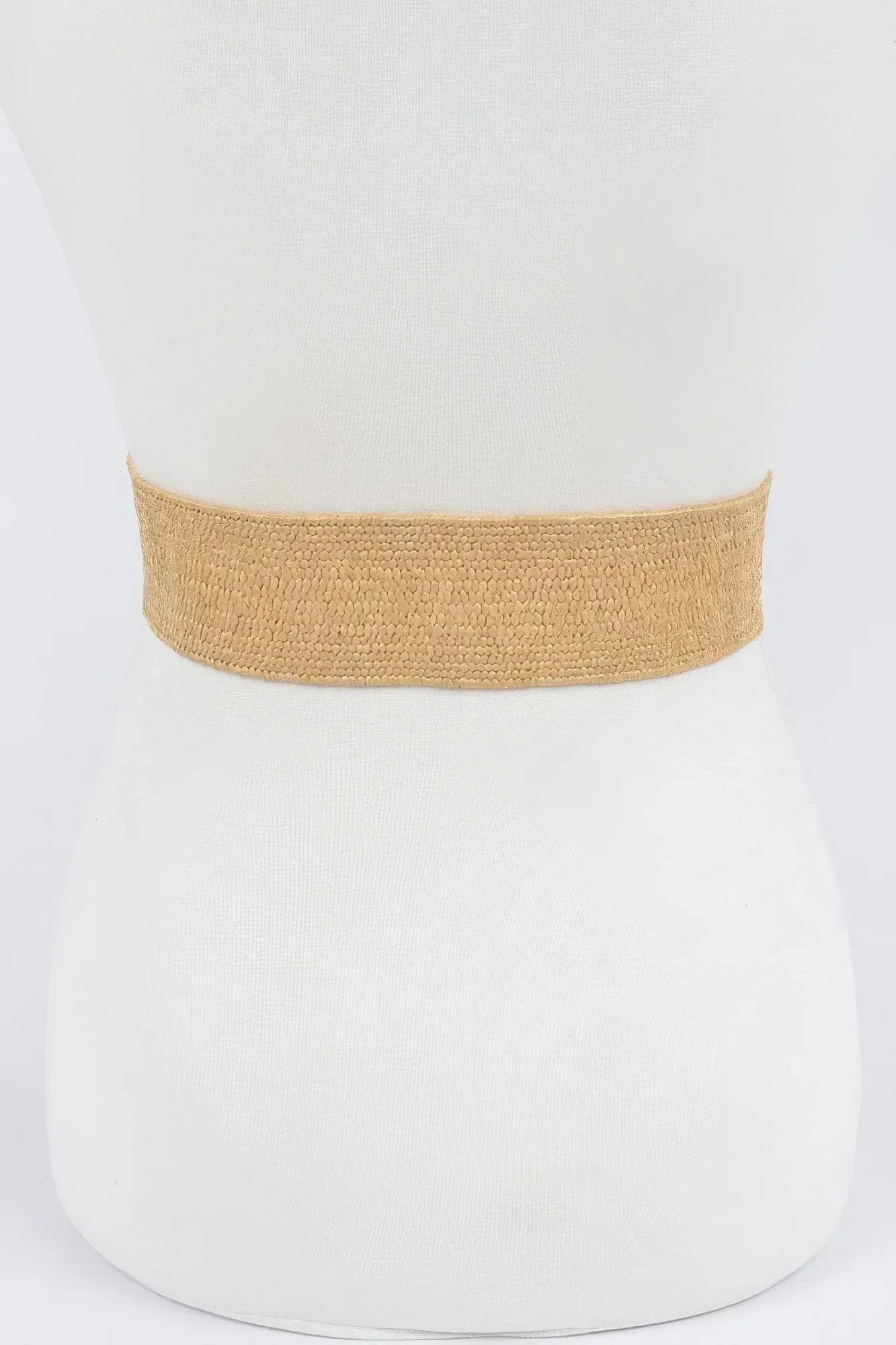 Leaf Metal Buckle Stretch Straw Belt | Mixtshop LLC