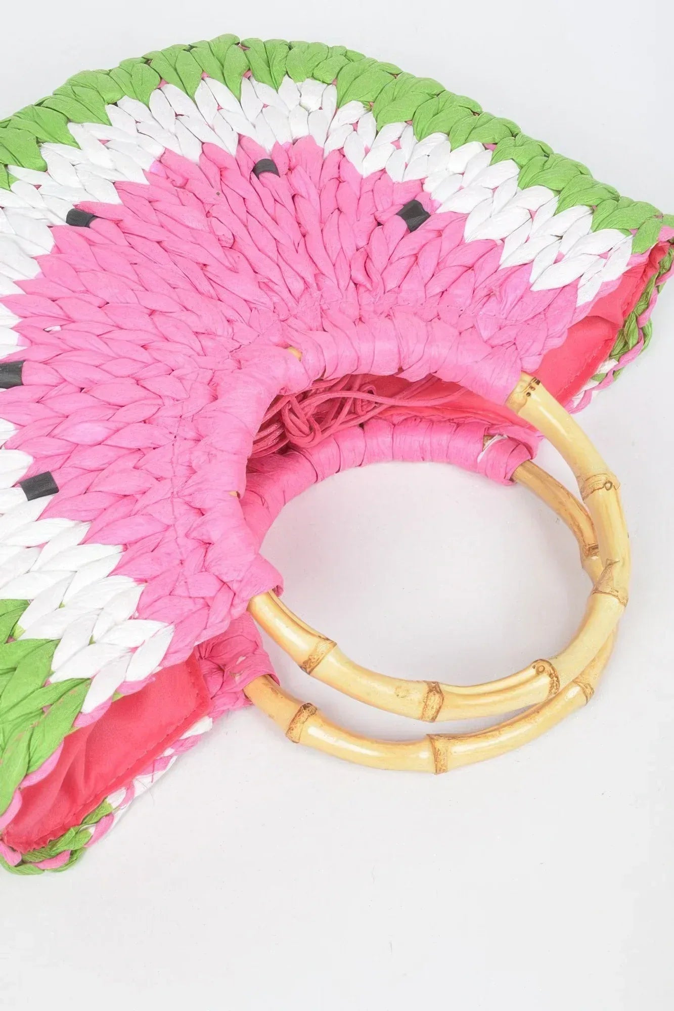 Faux Straw Crochet Watermelon Handbag | Mixtshop LLC