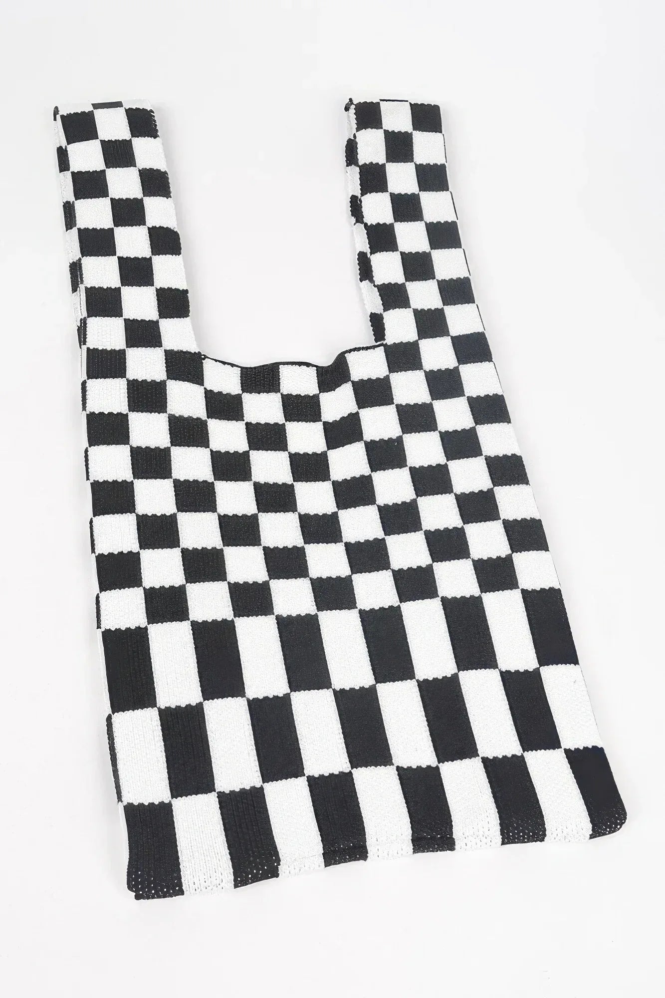 Checker Poly Woven Bag | Mixtshop LLC