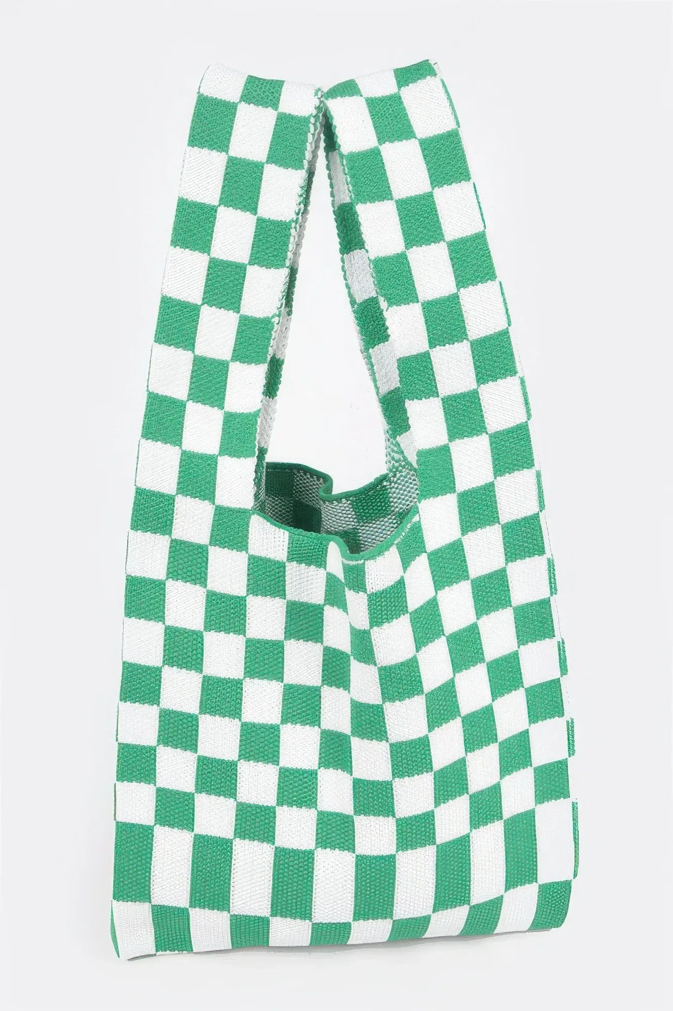 Checker Poly Woven Bag | Mixtshop LLC