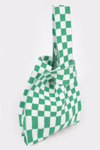Checker Poly Woven Bag | Mixtshop LLC