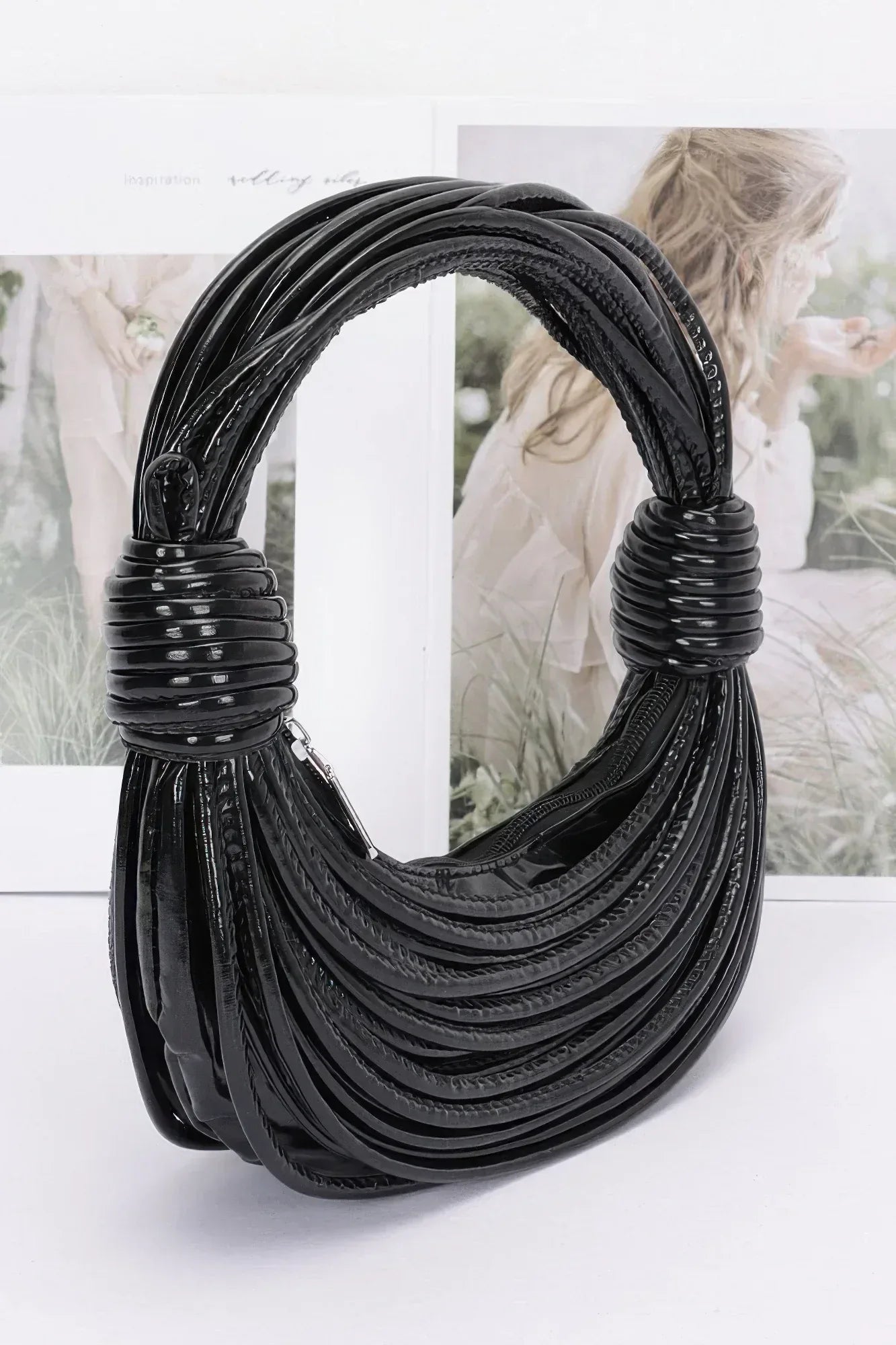 Faux Leather Rope Hobo Bag Secondary image