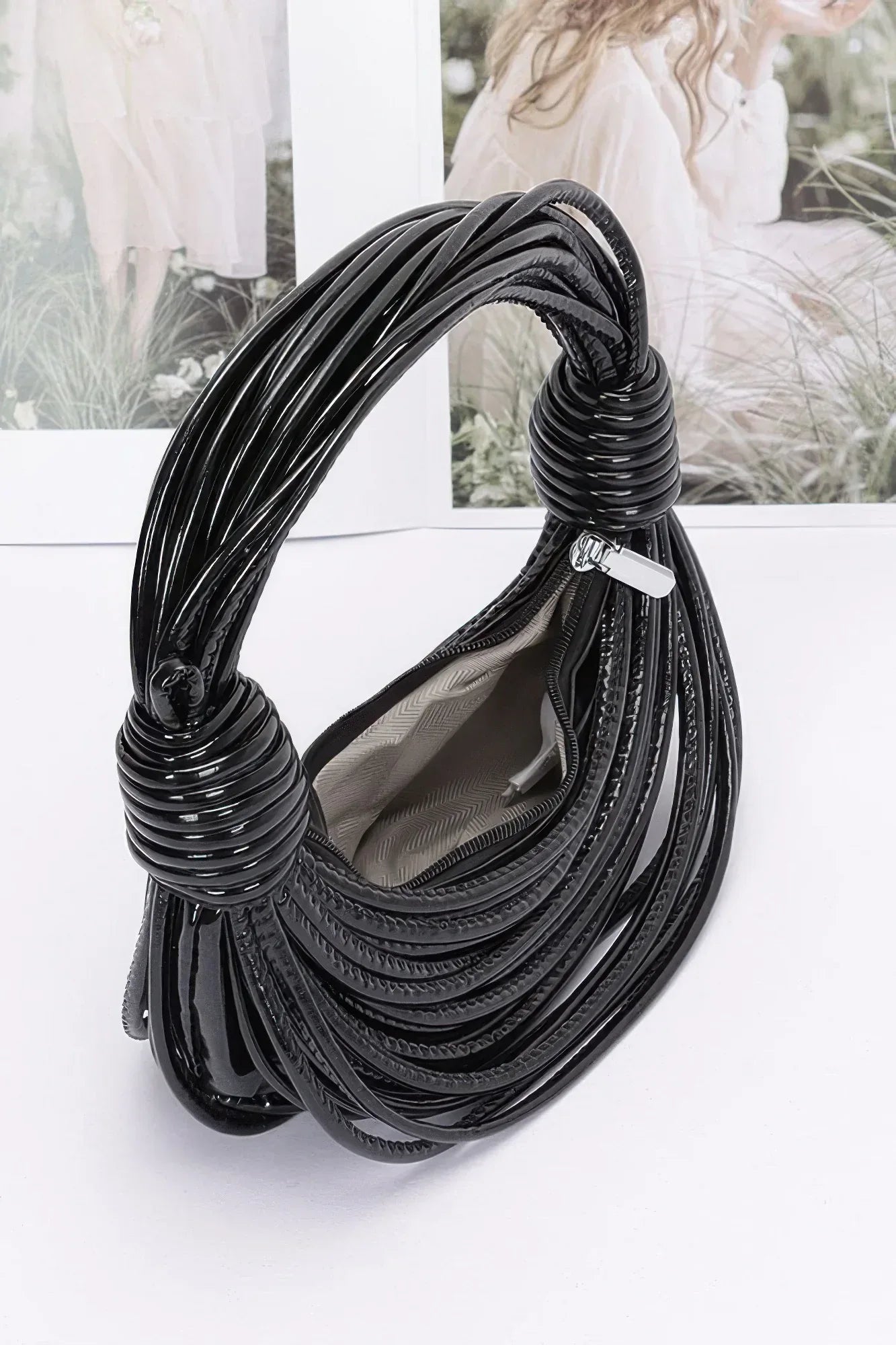Faux Leather Rope Hobo Bag | Mixtshop LLC