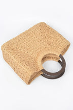 Round Handle Straw Tote Bag | Mixtshop LLC