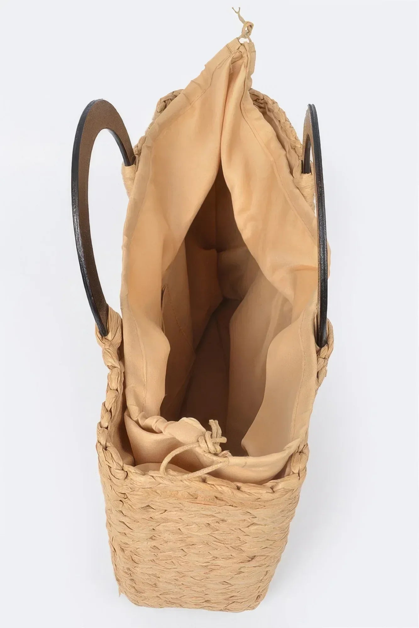 Round Handle Straw Tote Bag | Mixtshop LLC