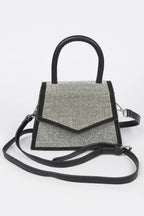 Rhinestone Top Handle Crossbody Bag | Mixtshop LLC