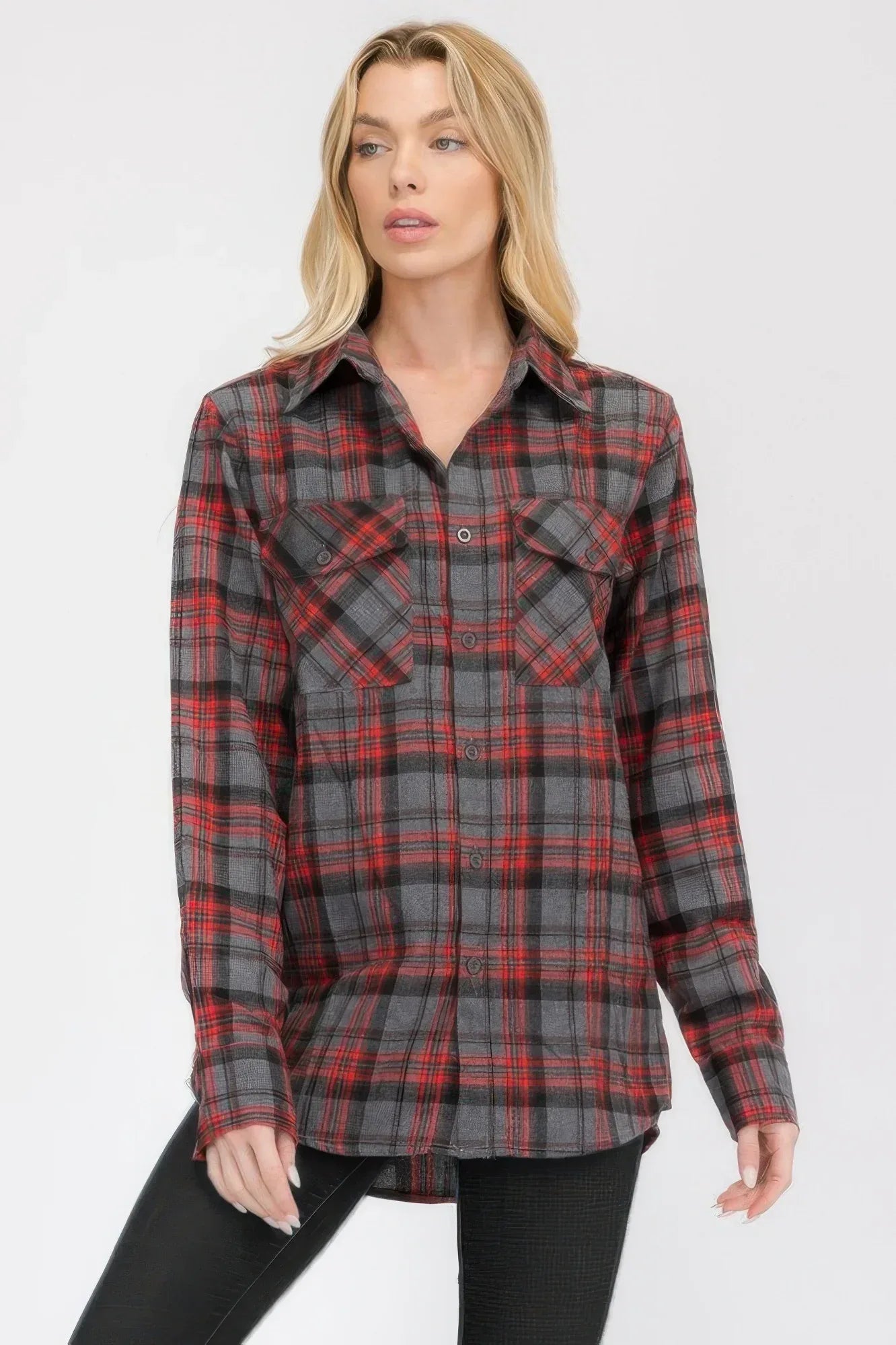 Oversized Plaid Flannel | Mixtshop LLC