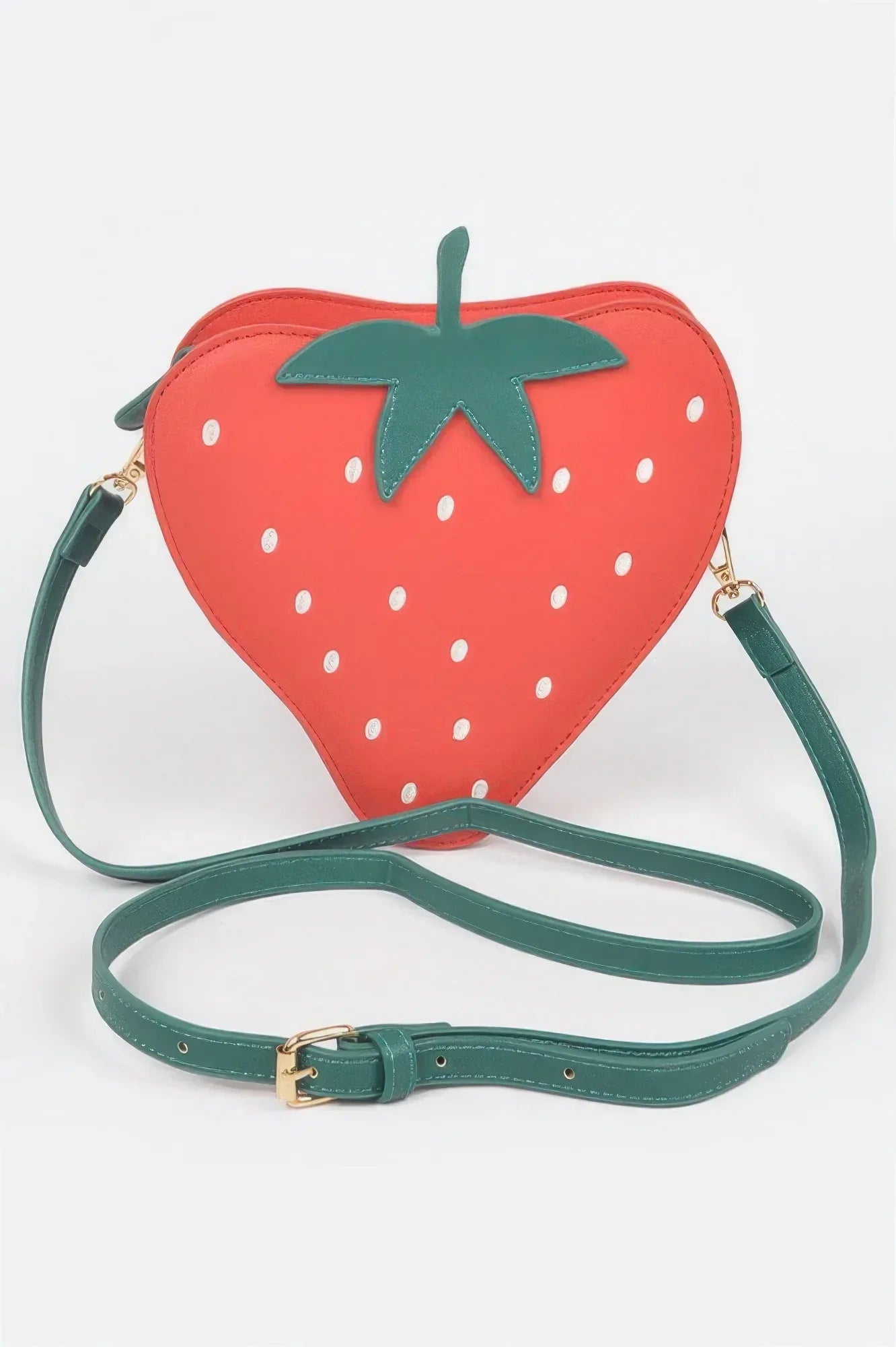 Faux Suede Strawberry Novelty Bag | Mixtshop LLC