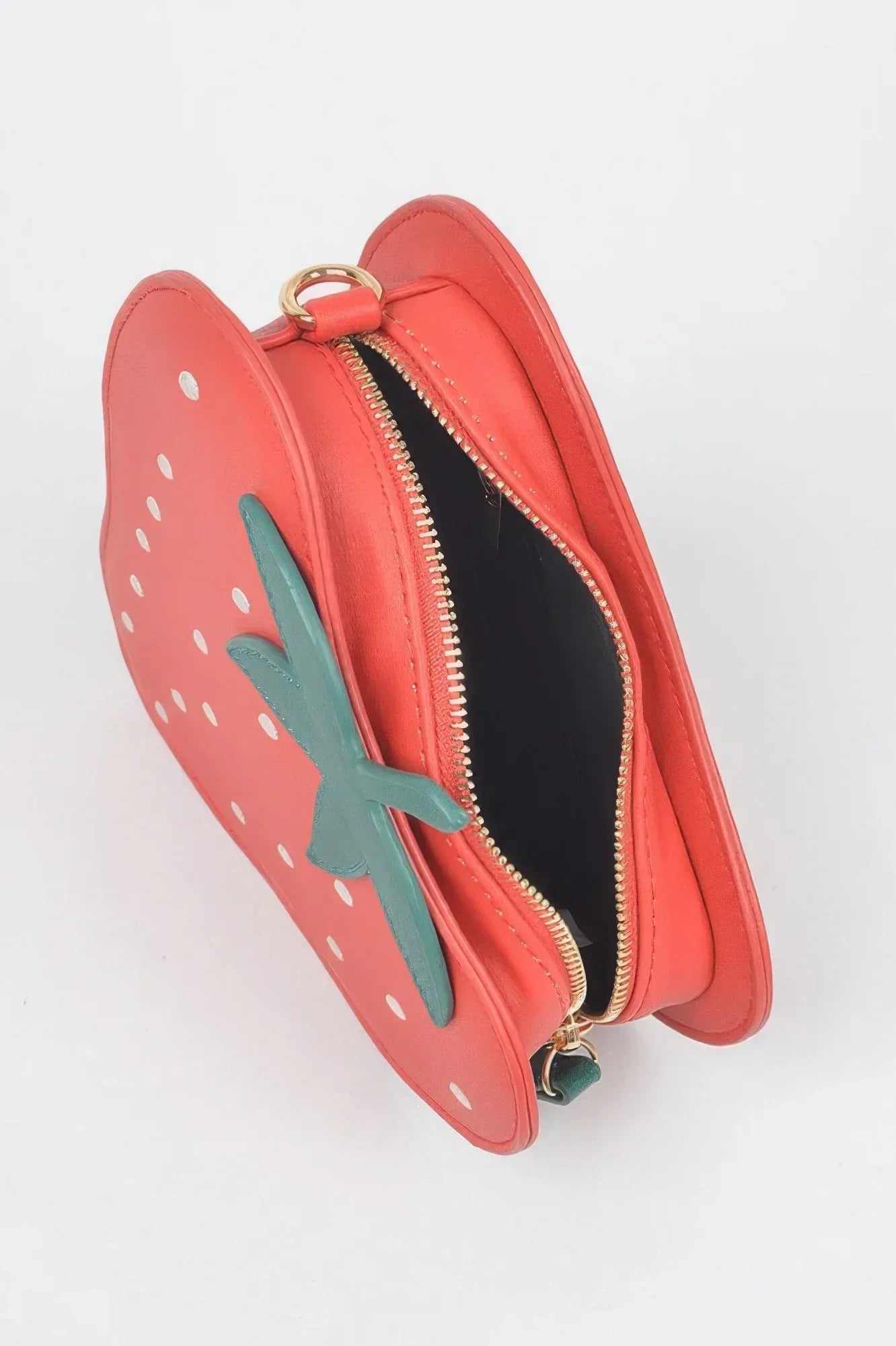 Faux Suede Strawberry Novelty Bag | Mixtshop LLC
