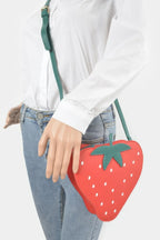Faux Suede Strawberry Novelty Bag | Mixtshop LLC