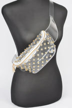 Transparent Rhinestone Studded Fanny Pack | Mixtshop LLC