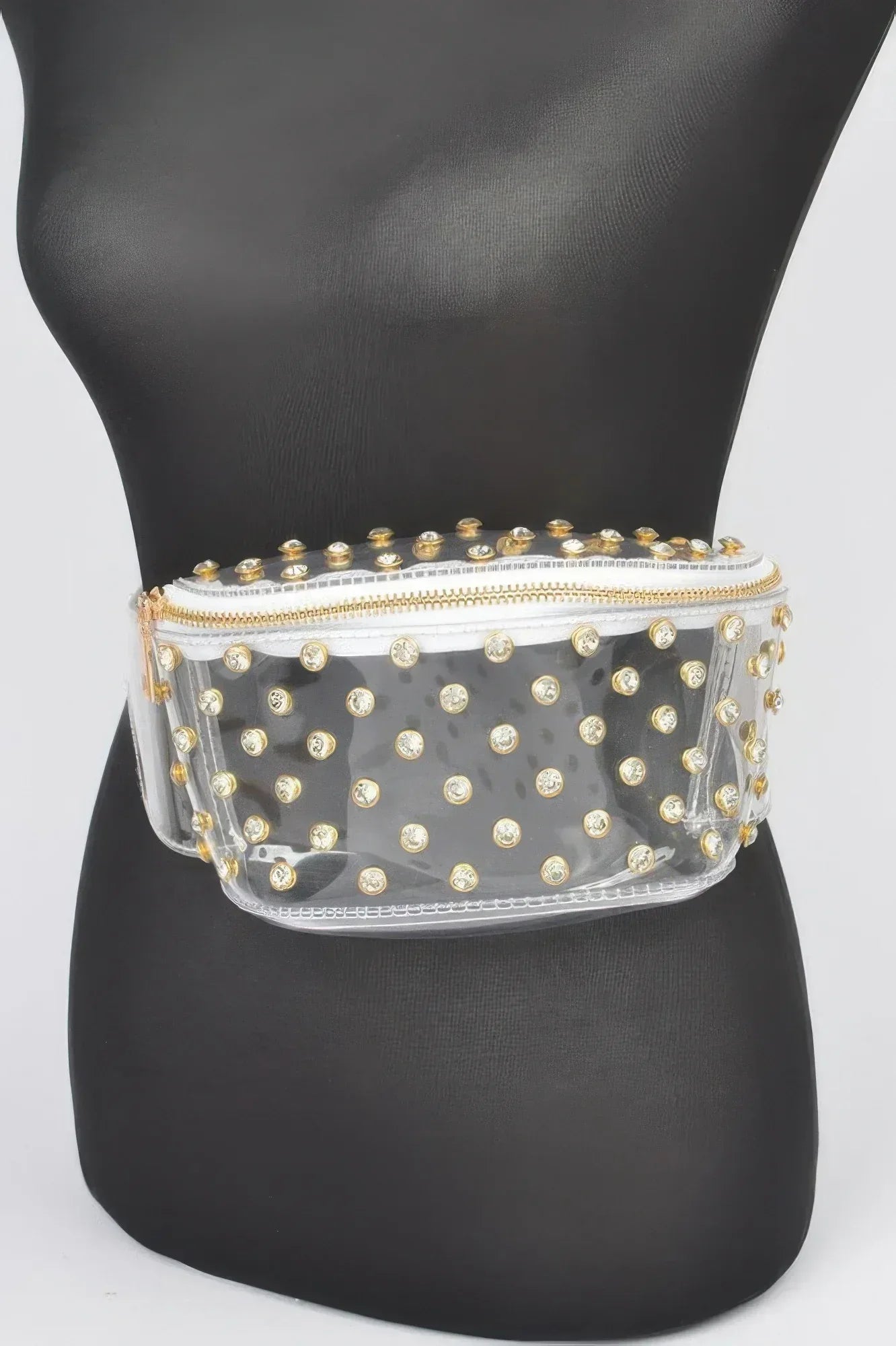 Transparent Rhinestone Studded Fanny Pack | Mixtshop LLC