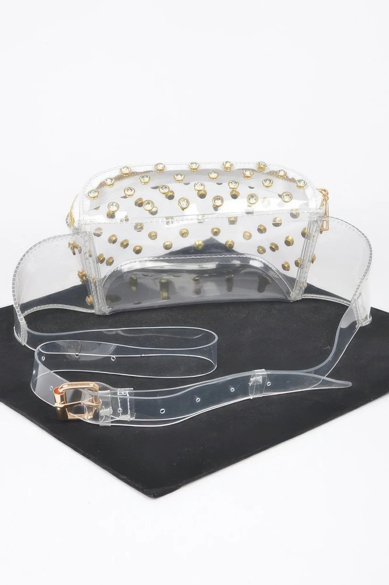 Transparent Rhinestone Studded Fanny Pack | Mixtshop LLC